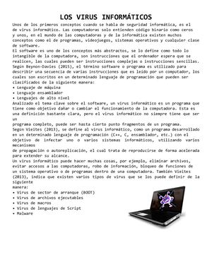 Los Virus y Antivirus Informáticos