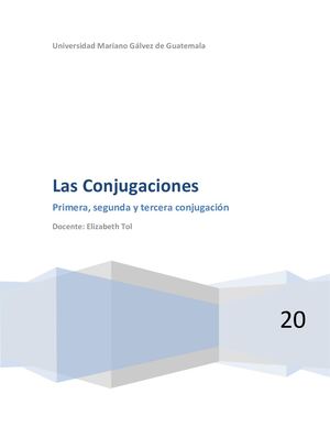 Las Conjugaciones