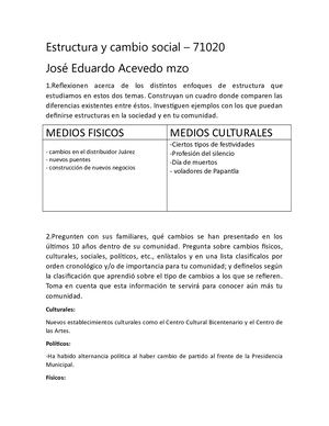 Estructura Y Cambio Social