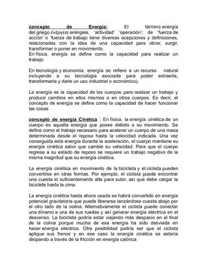 Concepto De Energía