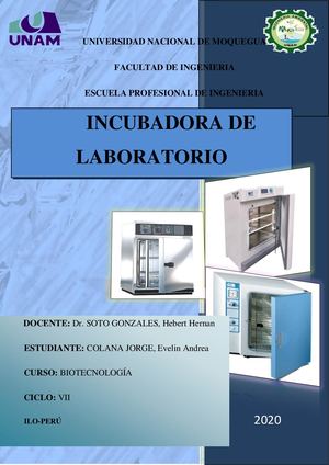 Incubadora De Laboratorio