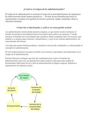 El Origen De La Administración