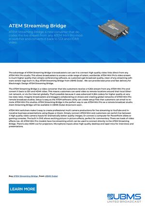 Atem Streaming Bridge