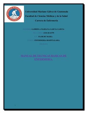 Manual de procedimientos de enfermería