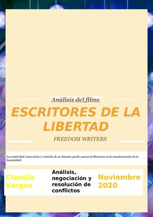 Analisis De Freedom Writers