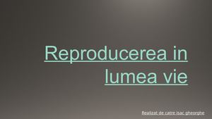 reproducerea by Isac Gheorghe