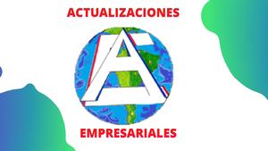 Plan Único de cuentas (PUC), ACTUALIZACIONES EMPRESARIALES