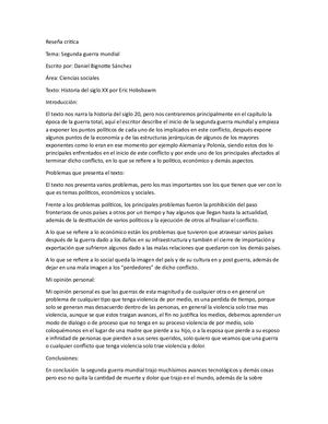 Reseña Critica Sociales