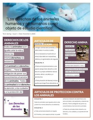 DERECHOS ANIMALES EN LA EXPERIMENTACIÓN