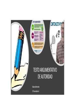 Texto Argumentativo Basado En Autoridad