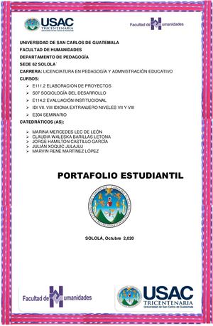 Portafolio Estudiantil Hilda Emilia Palax Tuy 201707313