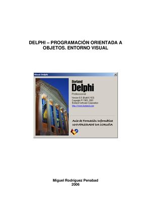 Delphi Programacion Orientada A Objetos