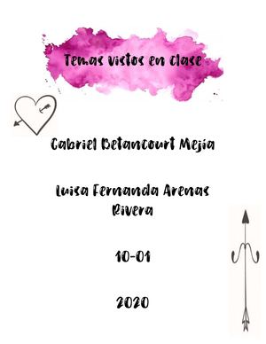 Temas Vistos En Clase Filosofia