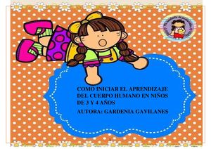 El Cuerpo Humano En Niños De 3 Y 4 Años