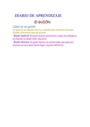 Diario De Aprendizaje