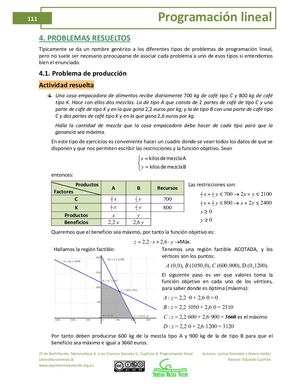 Ejercicio Programación Lineal