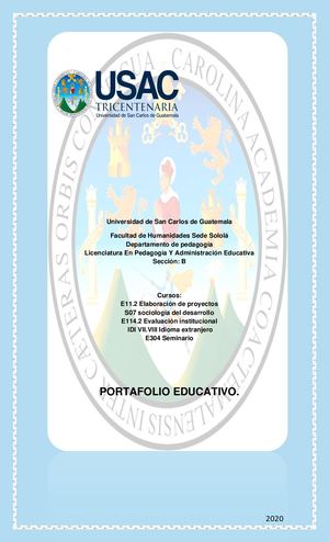 Portafolio Educativo, 2,020