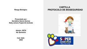 Cartilla Protocolo De Bioseguridad - Segundo avance