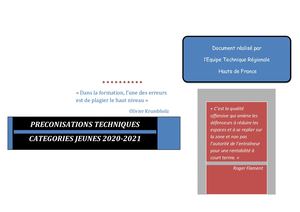 Impositions Techniques Catégorie D'âge 20 21