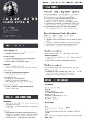 Cv 2020 Chargée D'opération MOE MOA