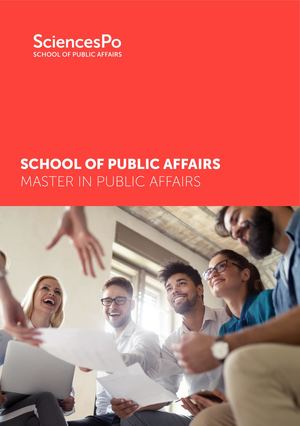 Master in Public Affairs