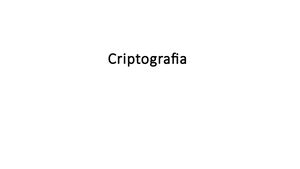 Notiuni De Criptografie