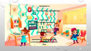 Cartilla Pedagogias Alternativas