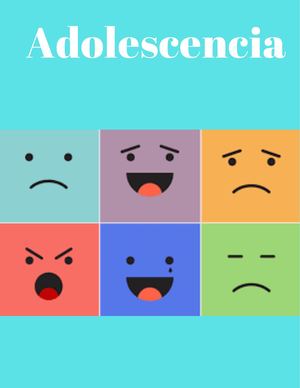 Salmón Y Verde Azulado Adolescencia Revista Portada