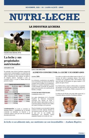 Generalidades de la leche - UNAD