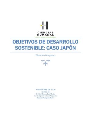 Objetivos De Desarrollo Sostenible Japon
