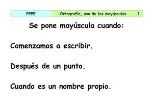 INFORMATICA USO DE LAS MAYUSCULAS CAP 01