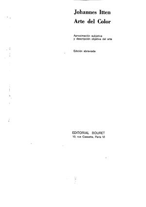 El Arte Del Color Johannes Itten