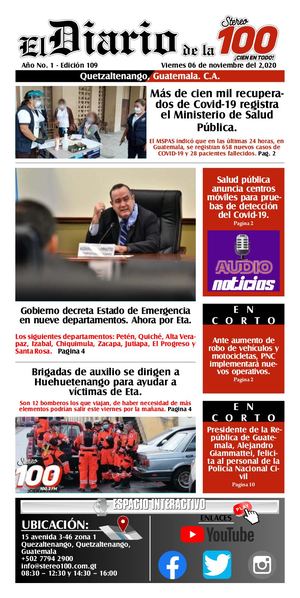 El Diario De La 100 Diseño Edicion 109 06 11 2020