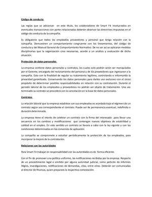 Código De Conducta