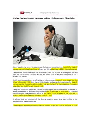 MBZ | Abu Dhabi Geneva Corruption | UAE political corruption