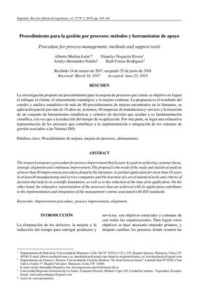 Procedimiento Para La Gestion