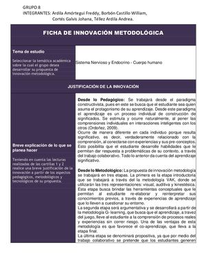 Ficha Innovacion Metodologica Grupo 8