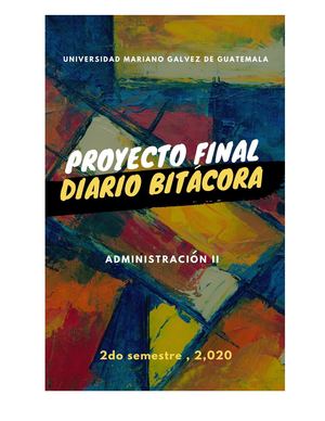 Diario Bitácora Administración II