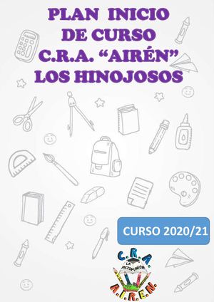 Plan De Inicio Curso 2020 21 Modificado