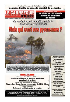 Le Carrefour D'algerie Du 09 Novembre 2020