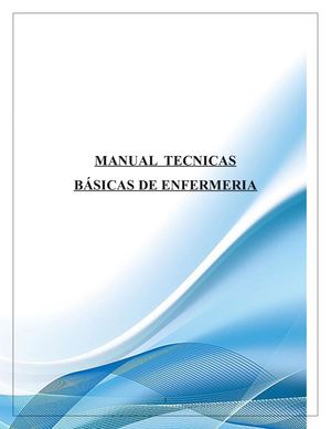 Manual Técnicas Basicas De Enfermeria