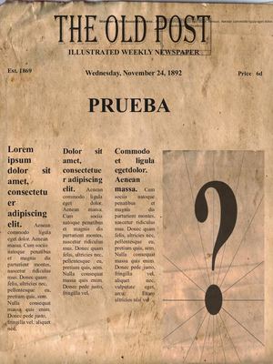 Plantilla Periodico Antiguo Bueno