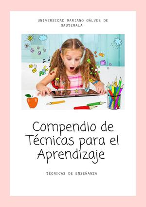 Compendio De Técnicas Del Aprendizaje !