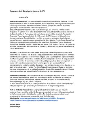 Comentario De Texto Histórico