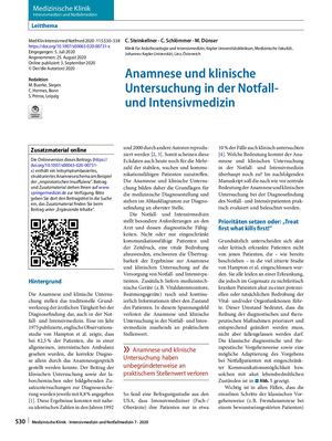 02 Anamnese Und Klinische Untersuchung In Der Notfall- Und Intensivmedizin