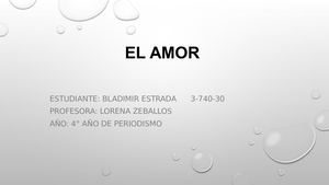 El Amor Power Point