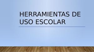 Herramientas De Uso Escolar