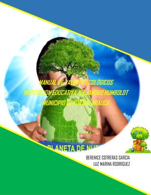Manual De Valores Ecológicos