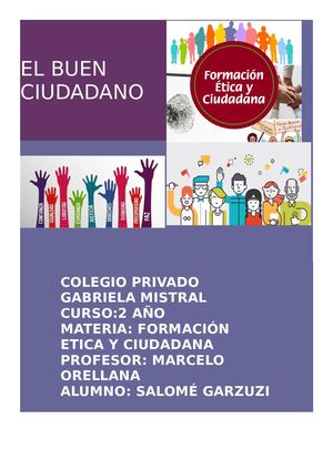 Formación Etica Y Ciudadana Evaluación