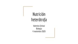 Nutricion Heterotrofa